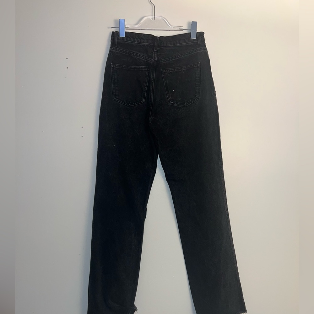 Zara Black Wide Leg jeans Size 6 worn once